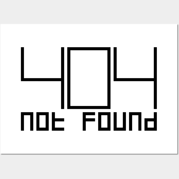 Error 404 Not Found Wall Art by MaximumLimit